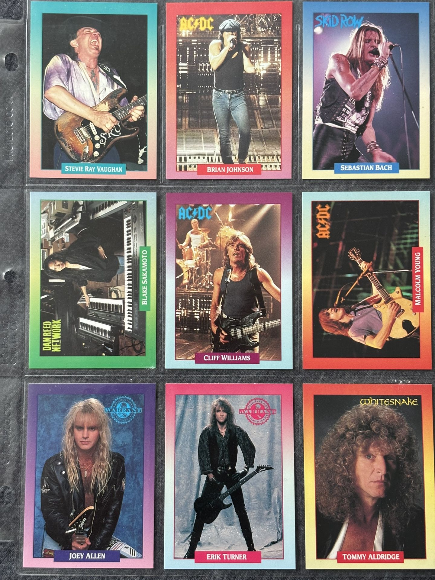1991 Brokum RockCards And 1991 Pro Set Superstars MusiCards