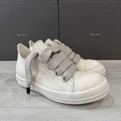 Rick Owens Jumbolace Low top “CREAM”
