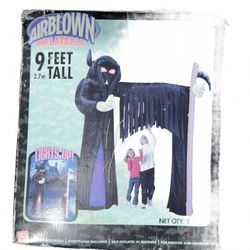 Gemmy Grim Reaper 9' Foot Airblown Inflatable Archway Halloween Prop Boxed Works