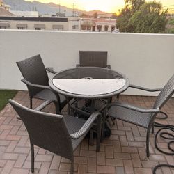 Outdoor Dining Table Black