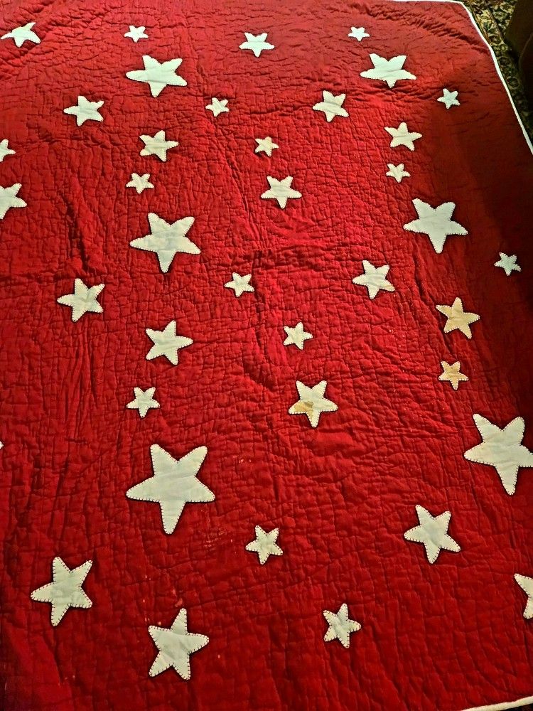 Antique Rare Star Quilt Bicentennial