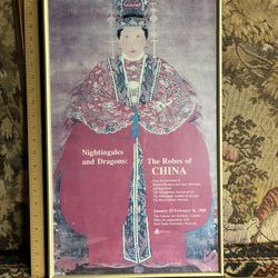 Nightingale & Dragons Robes Of China Framed Poster