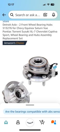 Detroit Axle Wheel Him Assembly For Equinox Chevy Saturn Vue 
