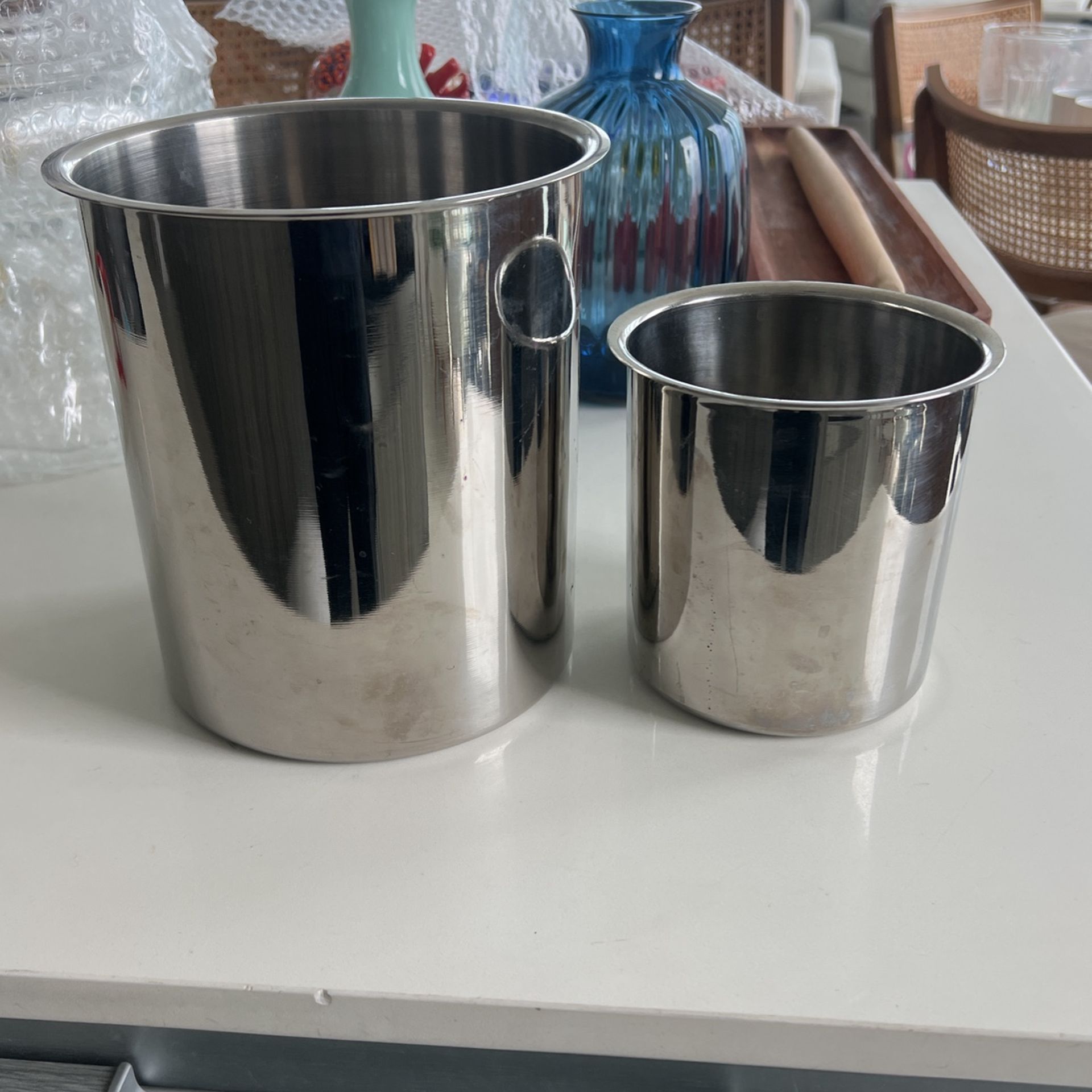 Stainless Steel Pots Set Of 2