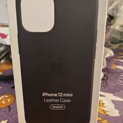 iPhone 12 Leather Case Mag Tag 