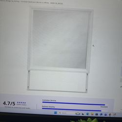 Fortman White Bedroom Mirror (mirror only)