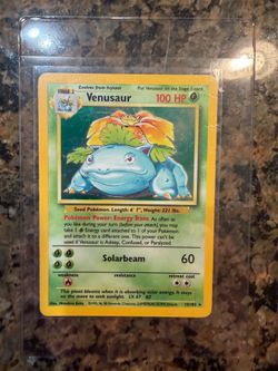 Pokémon base set Venusaur 015/102