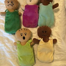 Set Of 5 Emoticon Dolls  Social - Emotional  Teaching 
