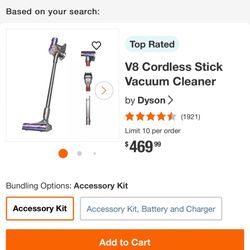 Vaccum  V8 Dyson New Original  