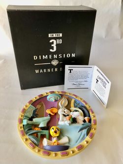 Warner Bros In The 3rd Dimension Wall Sculpture 