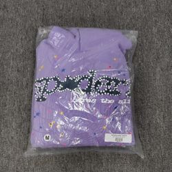 PURLE SP5DER HOODIE FREE SHIPPING ANY SIZE