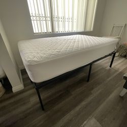 Bed Metal Frame And Mattress 