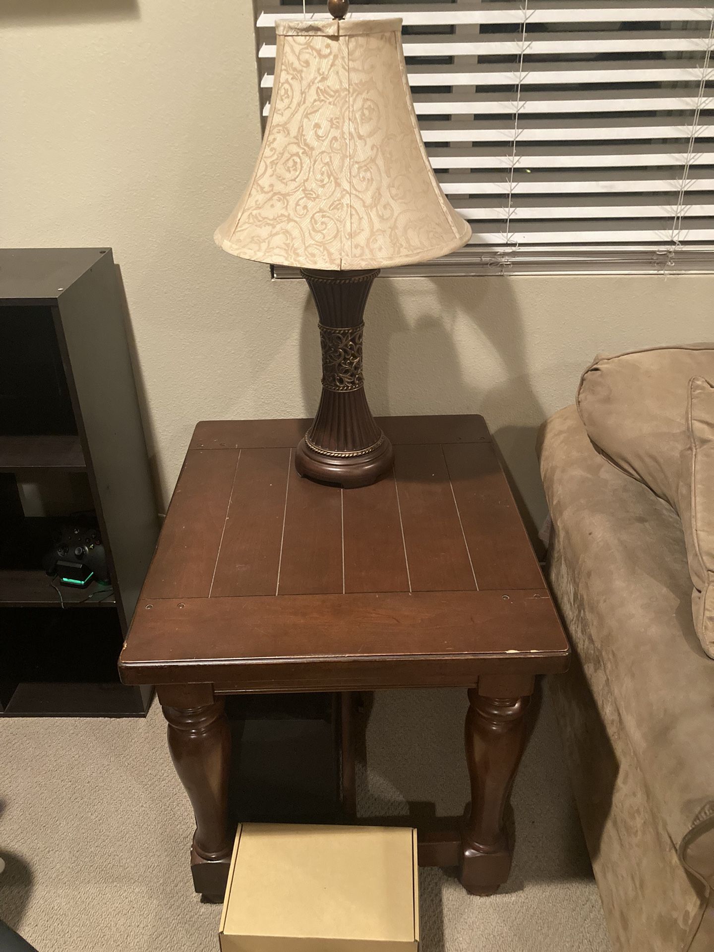 Two matching end tables