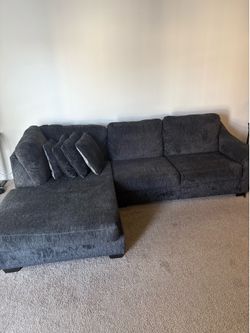 $200 Dark Gray Sectional Couch – Great Condition