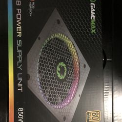 GameMax RGB Power Supply Unit 850 Watt (PSU)