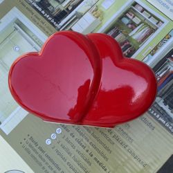 Double heart Vase