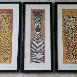 C Davis Animal Prints-Signed