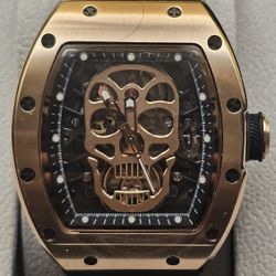 🕰️ Invicta S1 Rally Automatic Skull Skeleton Watch — Rose Gold / Black 🖤💀
