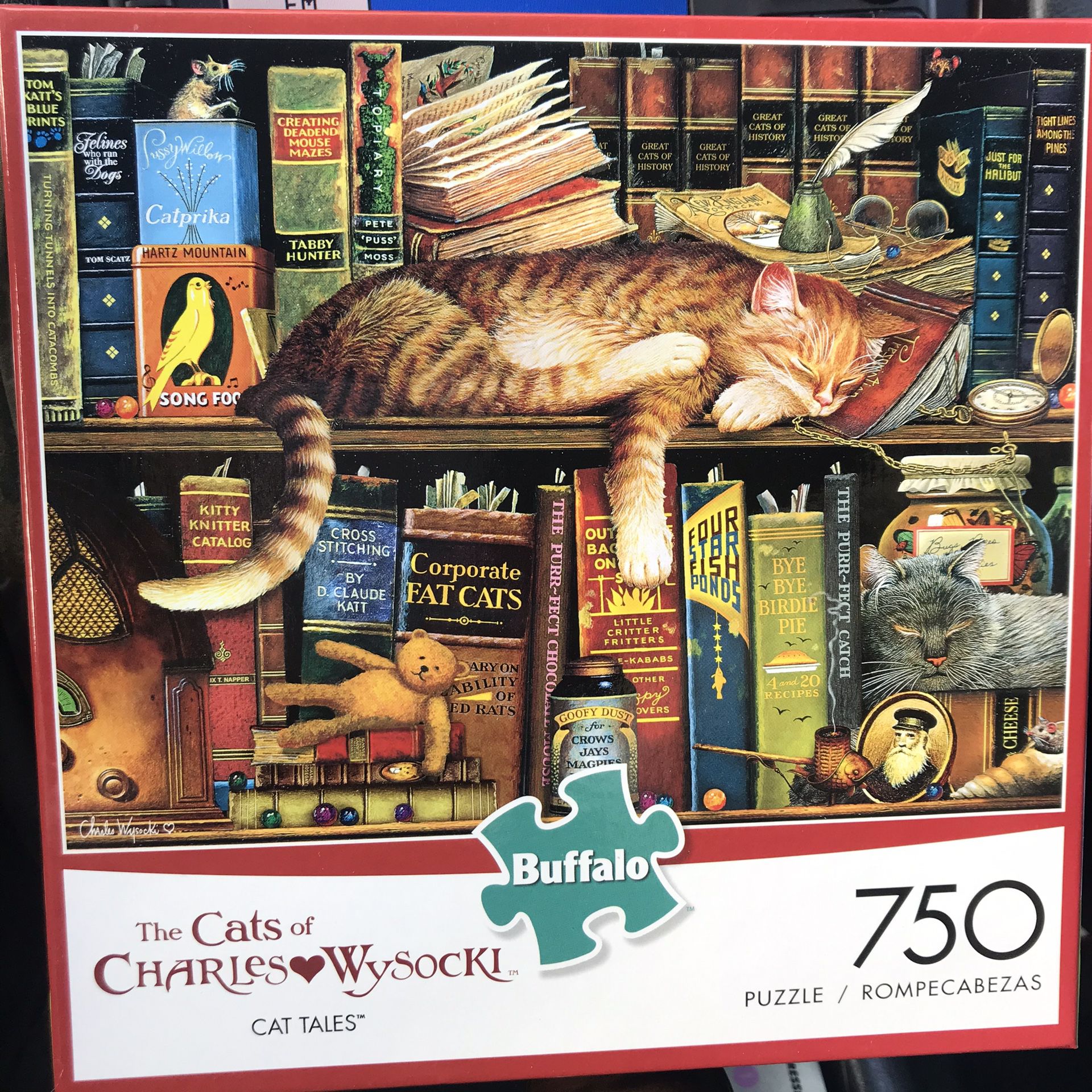 NEW!!! 750 Piece Puzzle CATS OF CHARLES WYSOCKI “CAT TALES”