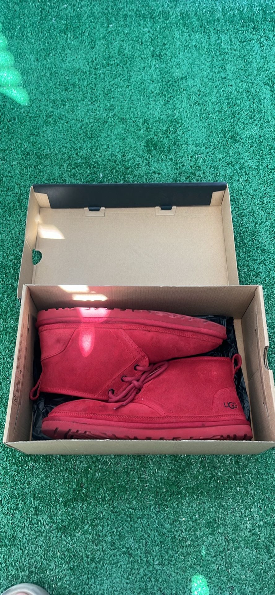 Red Uggs Slippers Size 9