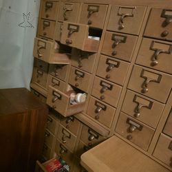 Library Card Catalog Furniture
