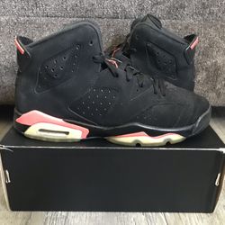 Air Jordan Retro 6 Black Infrared Size 6.5Y