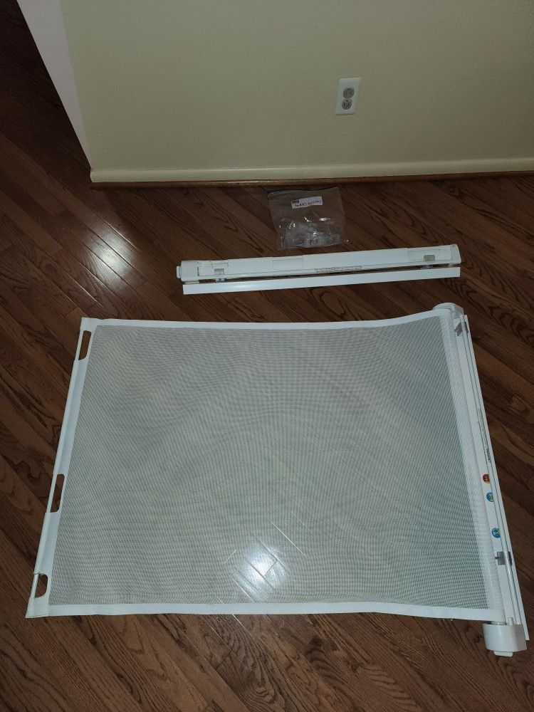 Retract-A-Gate White Retractable Baby, Dog, & Cat Gate