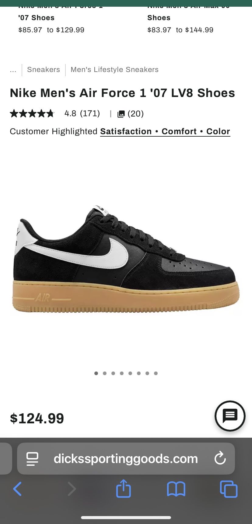 Nike Air Force 1 LV8 Black -Gum Sole 11
