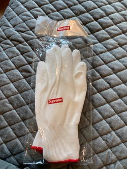 Supreme rubberized gloves