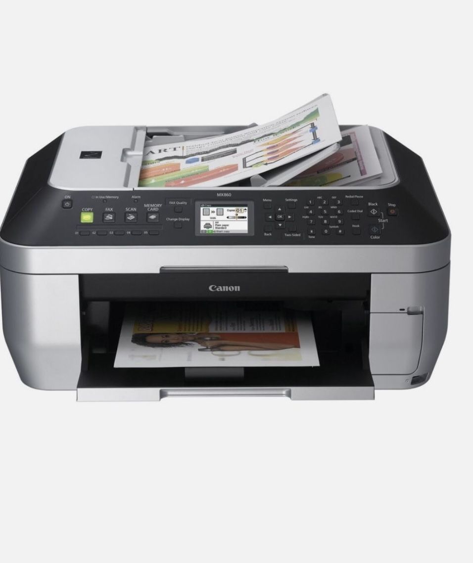 Canon PIXMA MX860 Wireless Inkjet Color All-In-One office Printer Copy,Scan,Fax 5.0