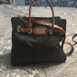 Michael Kors Brown And Tan Shoulder Bag