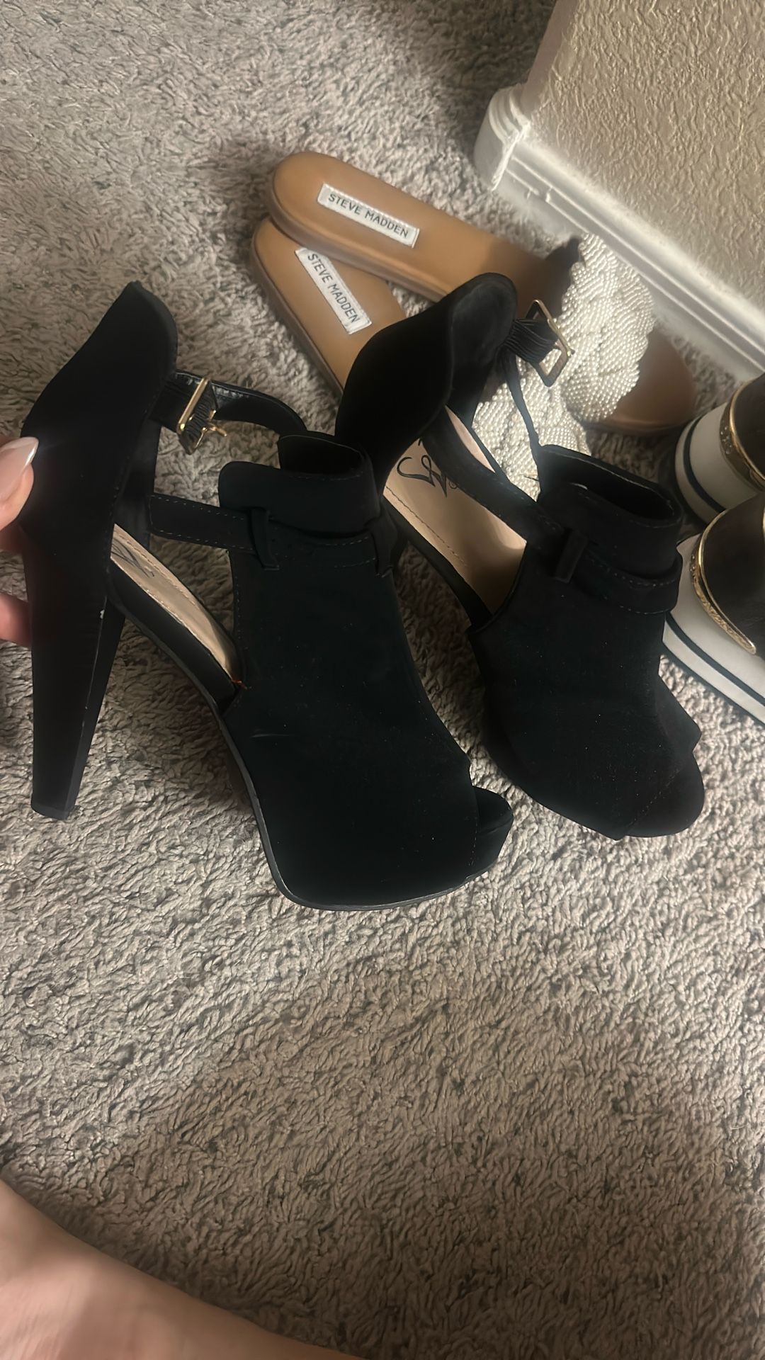 New Peep Toe Heels W Size 8