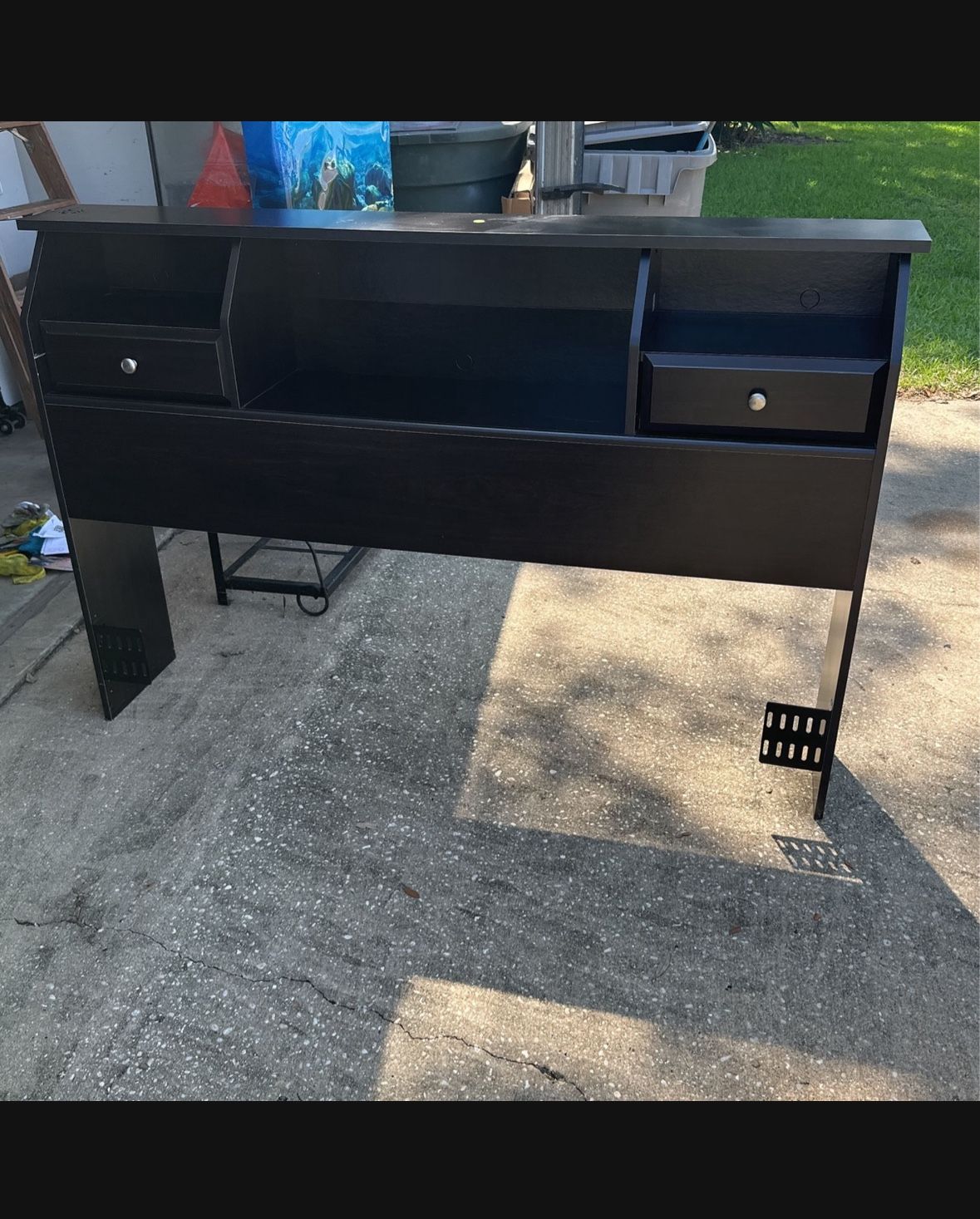 Queen/ Full Brown Wooden Headboard