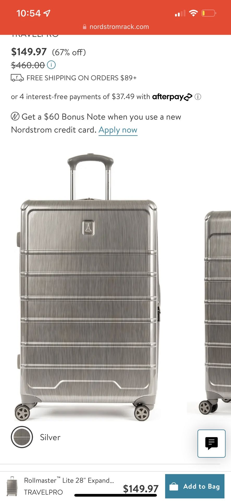 Rollmaster Lite 28" Expandable Large Checked Hardside Spinner Luggage TRAVELPRO