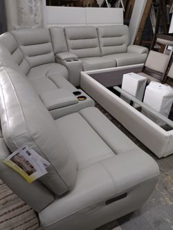Leather Sectional 