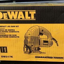 Factory New Sealed DeWalt DW317K 5.5 Amp Top Handle Corded Jig Saw And Carry Storage Bag Factory Fresh!