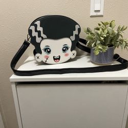 Loungefly Bride Of Frankenstein Double Sided Crossbody Bag 