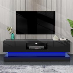 65” LED Black Tv Stand