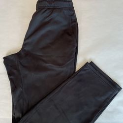 Members Mark Tech Fleece Pants Medium Black Ultra Soft Performance Zip Pocket