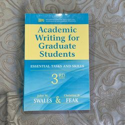 Academic Writing For Graduate Students