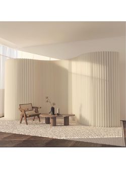 New in the box W80”XH80” Folding Room Divider, Adjustable Privacy Divider, Portable Paper Room Partition, Foldable Wall Dividers for Room Separation, 
