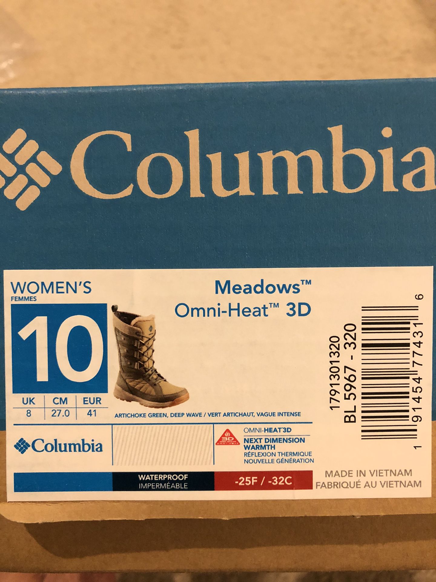 Columbia Meadows Omni-Heat snow boots Woman’s size 10