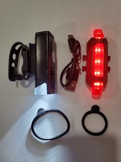 BIKE LIGHT SET FRONT & TAIL