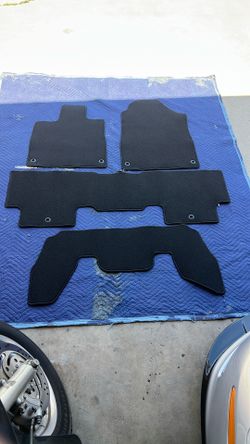 ACURA MDX TECHNOLOGY 22-24 OEM FRONT 2ND 3RD ROW FLOOR LINER CARPET MAT SET