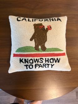 California Bear Pillow