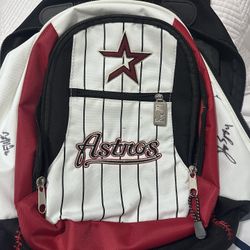 Signed Astros Backpack 