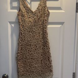 Cocktail Dress Champagne/Rose Gold S 