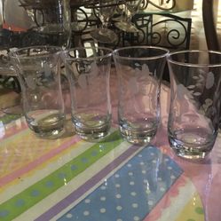 Princess House Sets Diferentes Vasos Muy Antiguos $85 Cada Set De 4-