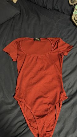 Burgundy Bodysuit Short Sleeve
