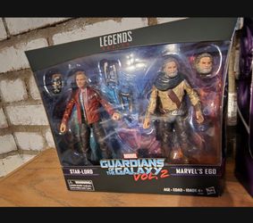  Marvel Legends Guardians of the Galaxy Vol. 2 Marvel's Ego &  Star-Lord 2-Pack : Toys & Games